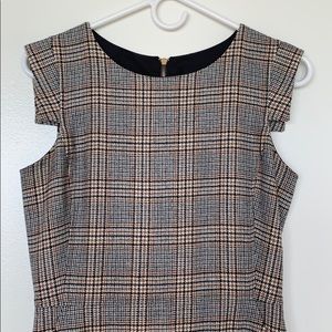 J. Crew size 2 plaid resume dress 100% wool